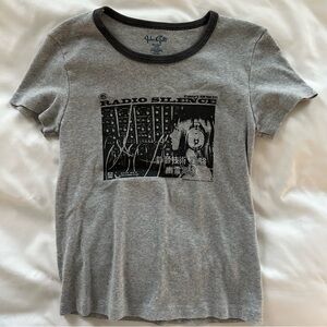 Brandy Melville Pacsun Gray Graphic Tee - John Galt
